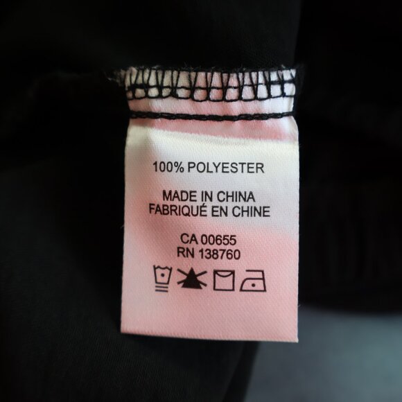 Elastic Waist - Wide Leg Black Pants - Size Small  - Side Pockets - Reitmans - Picture 12 of 13